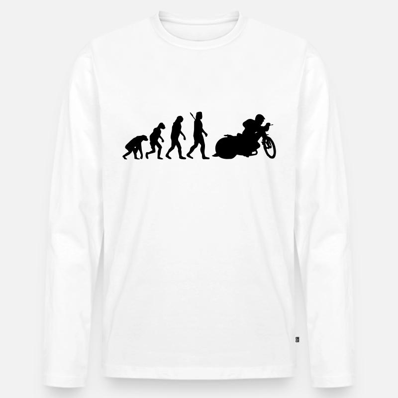 Speedway - Männer Premium Bio Langarmshirt - Weiß