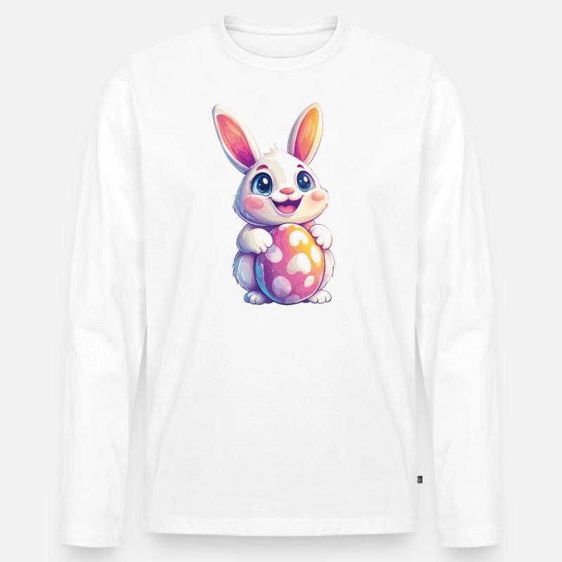 Bunny Easter Easter Bunny - Men's Premium Organic Long Sleeve Shirt - white