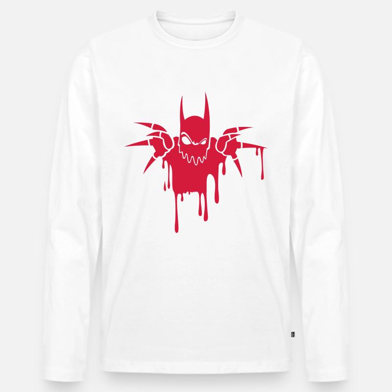 Devil by Won (ABC) - Männer Premium Bio Langarmshirt - Weiß