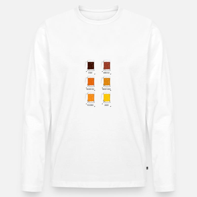 Wähle deine Waffe - Männer Premium Bio Langarmshirt - Weiß