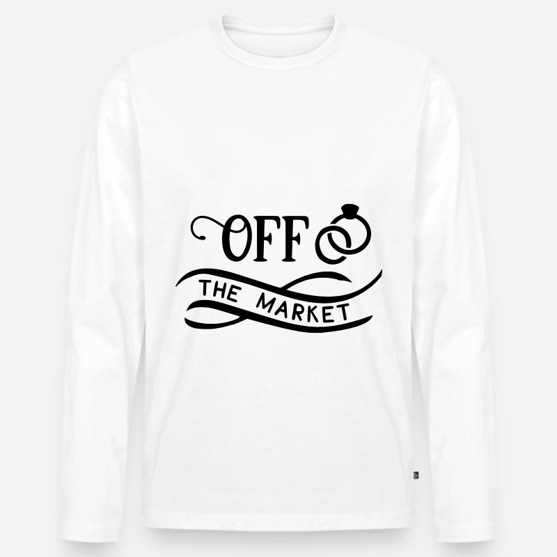 Junggesellinnenabschied JGA Hochzeit Geschenk - Männer Premium Bio Langarmshirt - Weiß