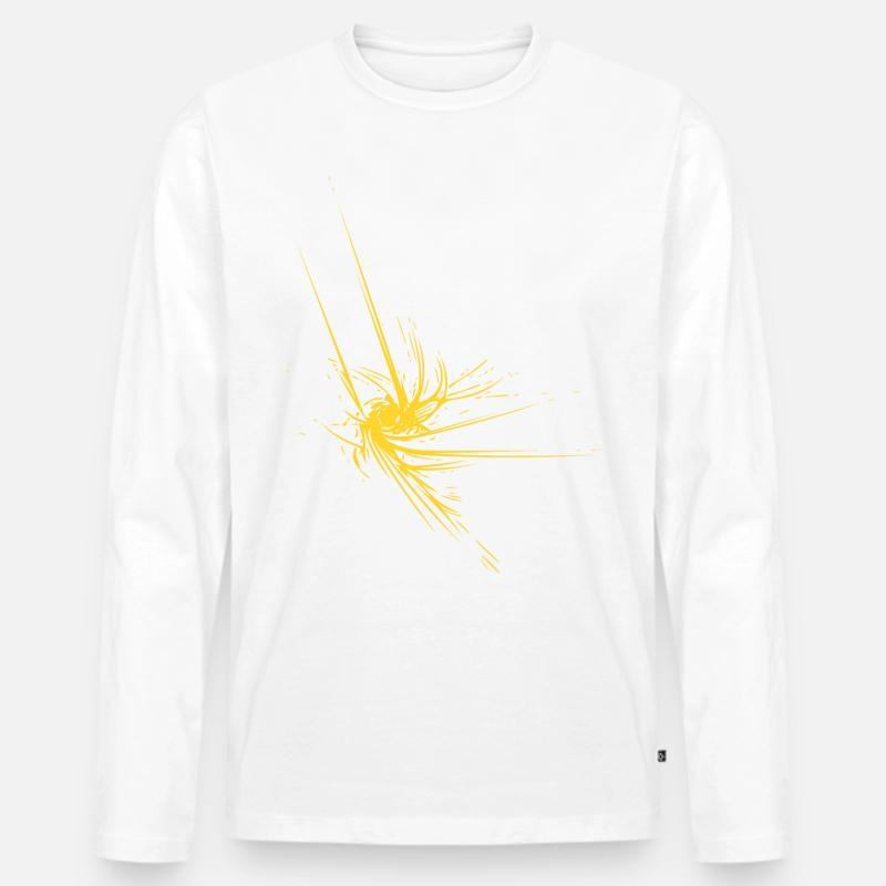abstrakter Stern geld - Männer Premium Bio Langarmshirt - undefined
