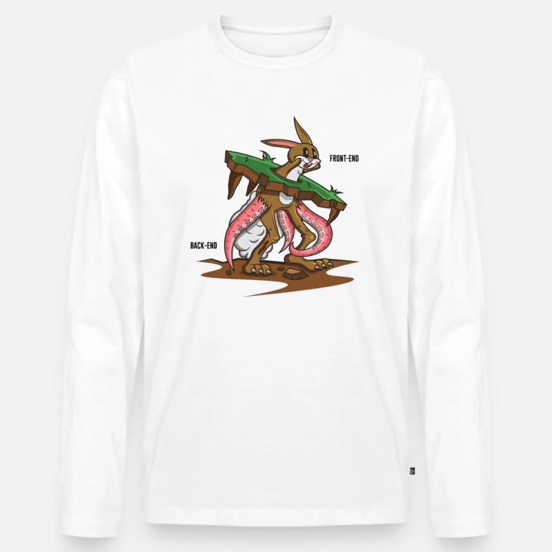 Lustiges Programmieren Informatik Software - Männer Premium Bio Langarmshirt - Weiß