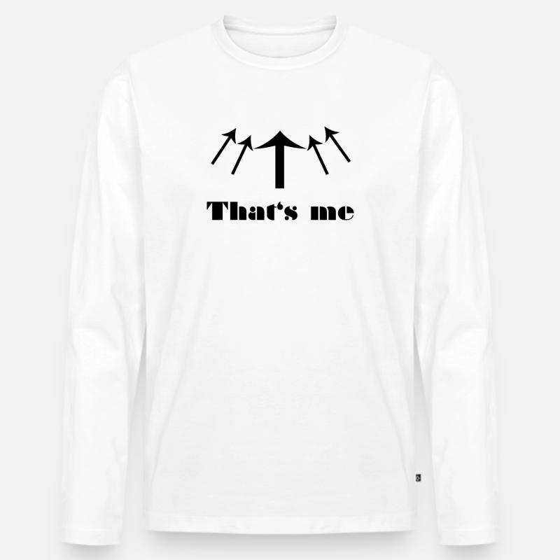 That's me - Männer Premium Bio Langarmshirt - Weiß