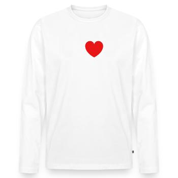 I LOVE RIMMING - T-shirt manches longues Premium bio Homme - blanc - Devant - Nico (187cm)