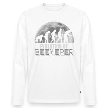 Hobby beekeepers Beekeepers Whispered beekeepers Honey - Men's Premium Organic Long Sleeve Shirt - white - Front - Nico (187cm)