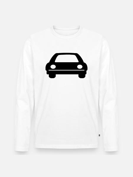 automobile - Men's Premium Organic Long Sleeve Shirt - white