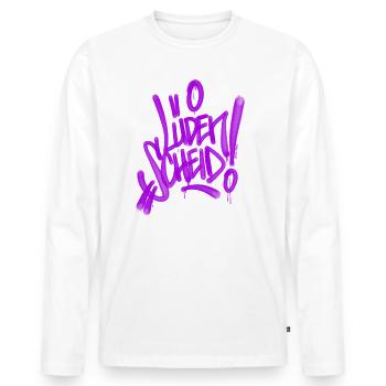 Lüdenscheid Graffiti T Shirt - T-shirt manches longues Premium bio Homme - blanc - Devant - Nico (187cm)