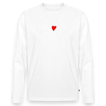 I Love Peeing Outside. J’aime pisser dehors - T-shirt manches longues Premium bio Homme - blanc - Devant - Nico (187cm)