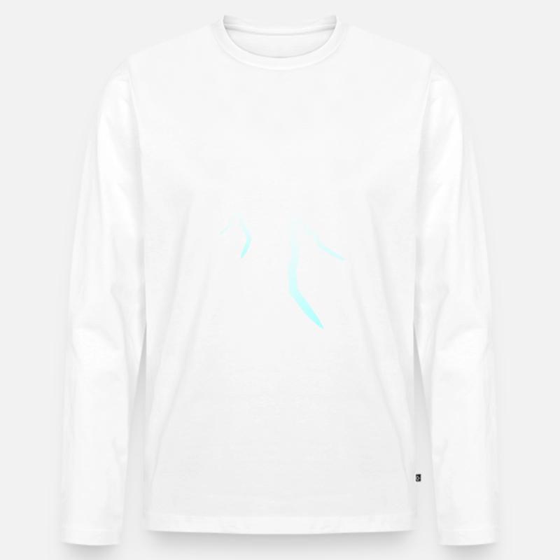 Blitz Blitzschlag Lightning Bolt - Männer Premium Bio Langarmshirt - undefined