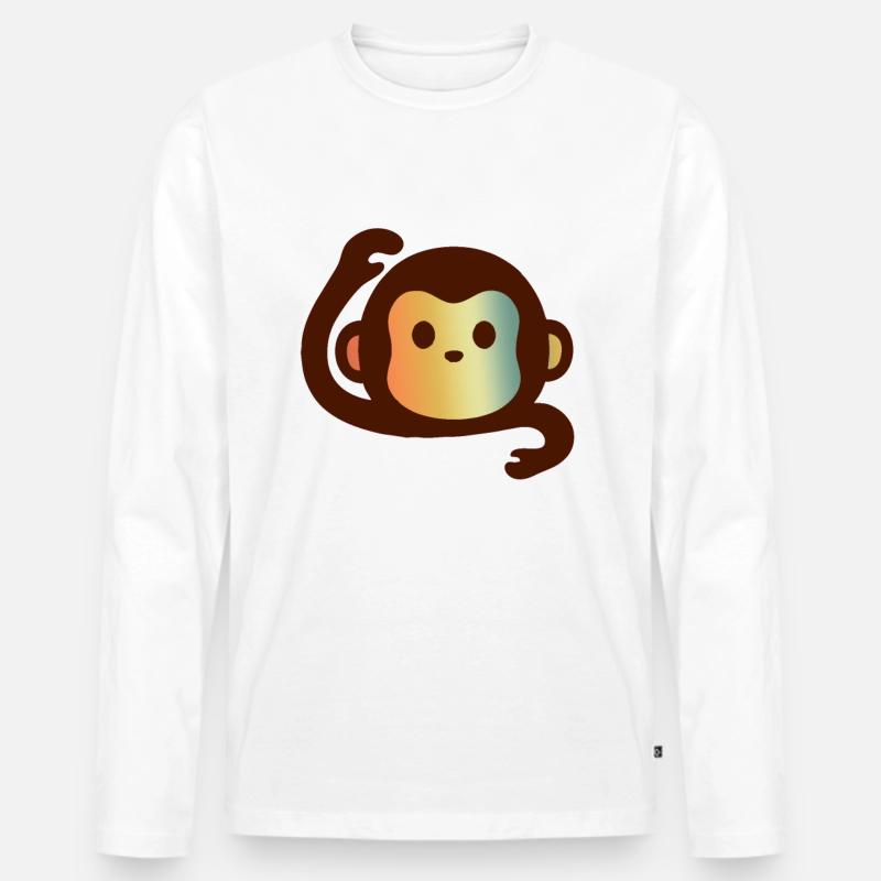 MONKEY MONKEY MONKEY MONKEY - Men's Premium Organic Long Sleeve Shirt - undefined