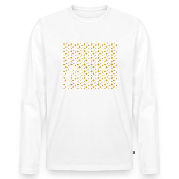 ciel étoilé - T-shirt manches longues Premium bio Homme - blanc - Devant - Nico (187cm)