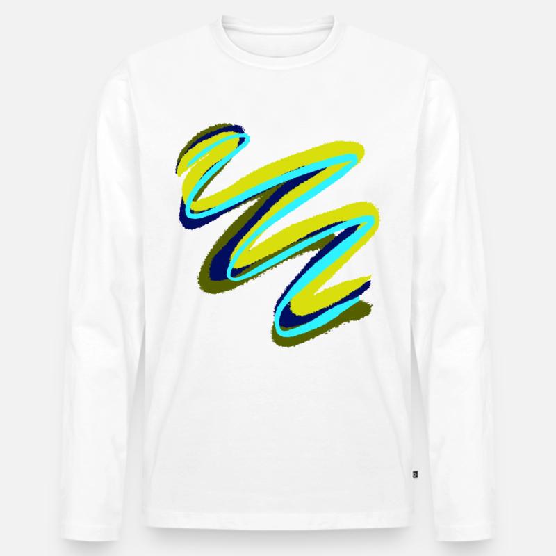 Maler Geschenk - Männer Premium Bio Langarmshirt - Weiß