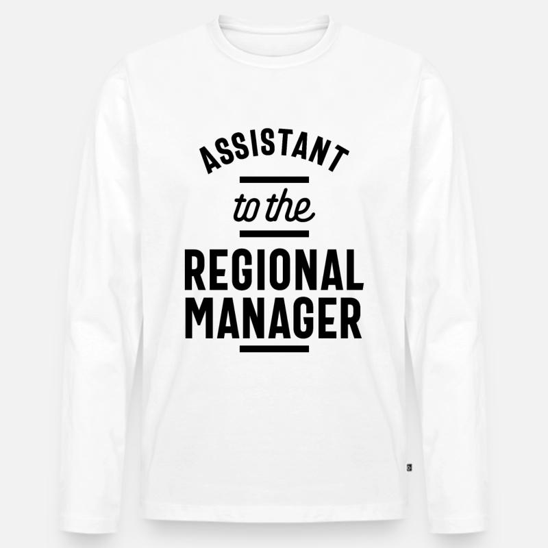 Regional Manager Arbeit Berufsbezeichnung Geschenk - Männer Premium Bio Langarmshirt - Weiß