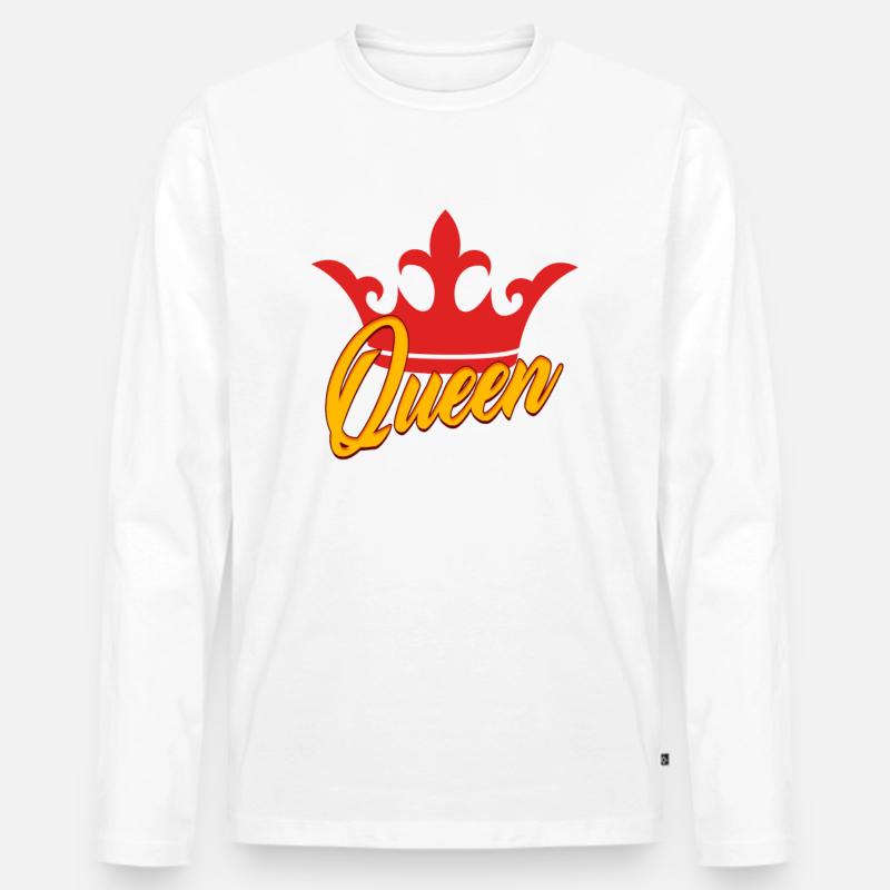 Crown Queen - Männer Premium Bio Langarmshirt - undefined