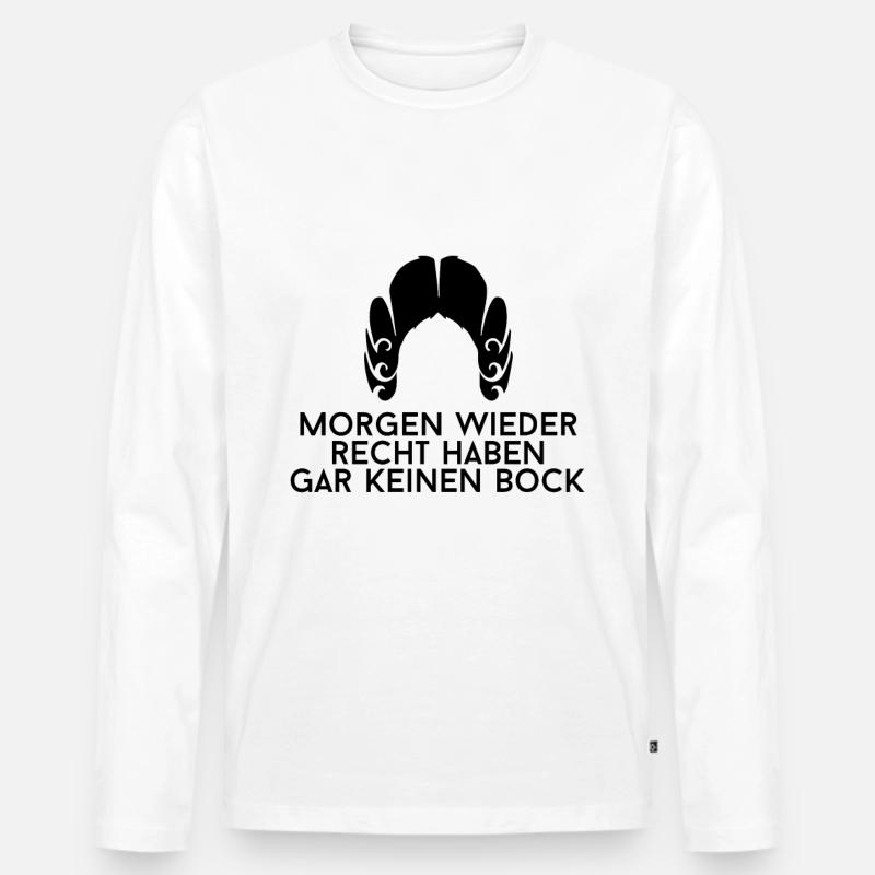Geschenk Richter - Männer Premium Bio Langarmshirt - Weiß