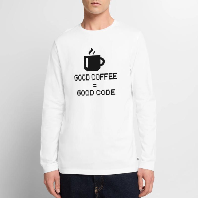 Programmeur - Codeur - Hacker - IT T-shirt manches longues Premium bio Homme