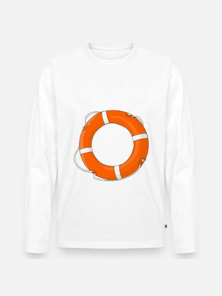Rettungsschwimmer - Männer Premium Bio Langarmshirt -