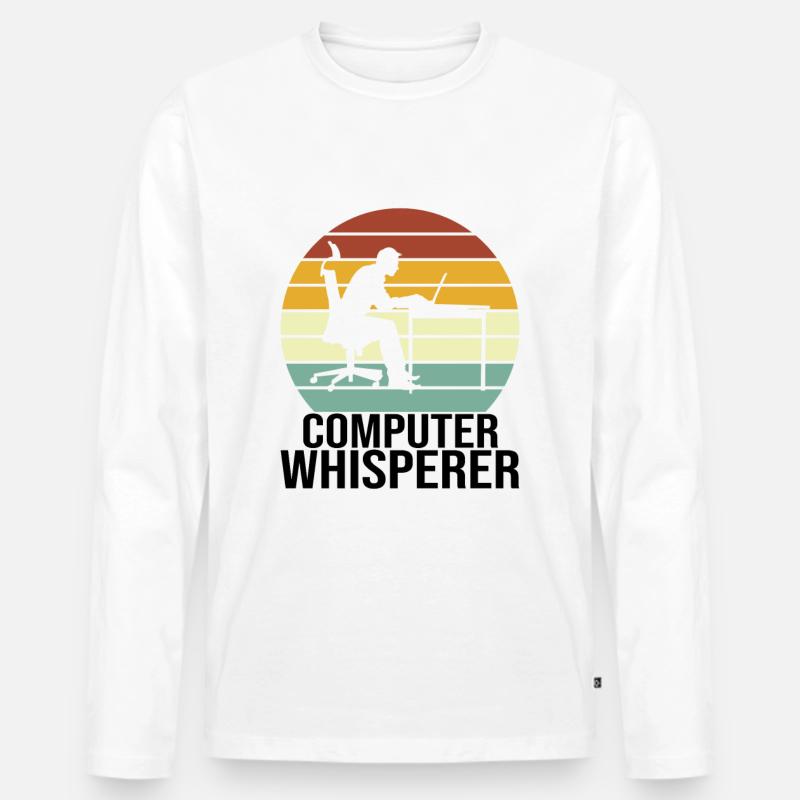 Programmer Computer Scientist Computer Science - Men's Premium Organic Long Sleeve Shirt - white