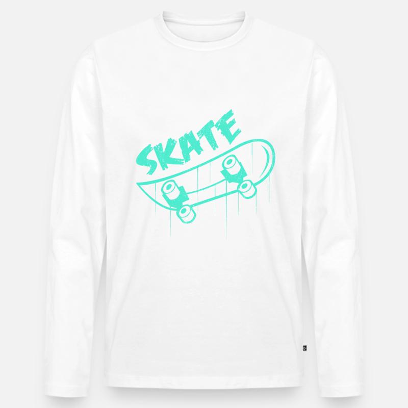 skateboard - Men's Premium Organic Long Sleeve Shirt - undefined