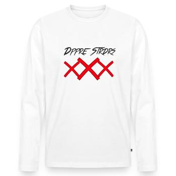 Brave Warriors - T-shirt manches longues Premium bio Homme - blanc - Devant - Nico (187cm)