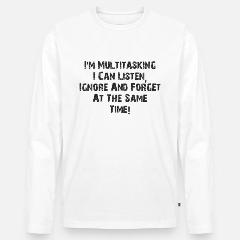 ADHS-Multitasking - Männer Premium Bio Langarmshirt - undefined