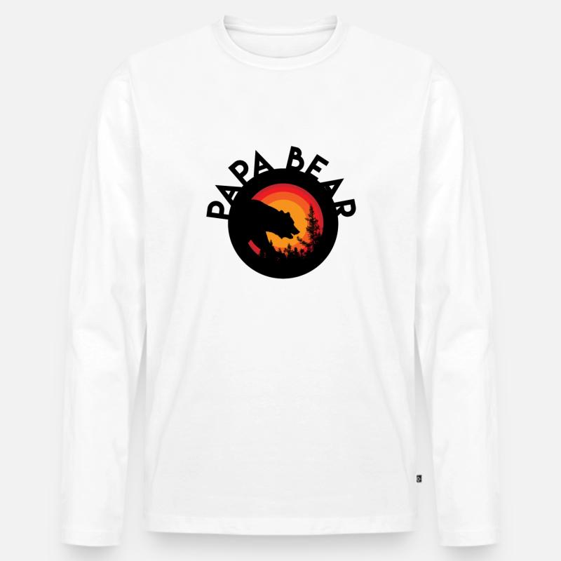 papabär - Männer Premium Bio Langarmshirt - undefined