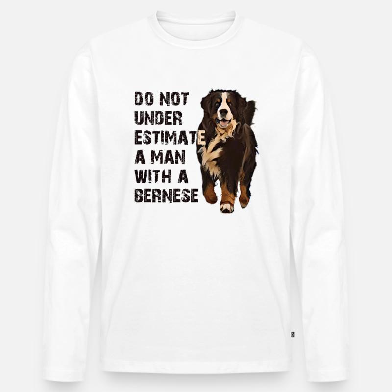 Berner Berghund - Männer Premium Bio Langarmshirt - undefined