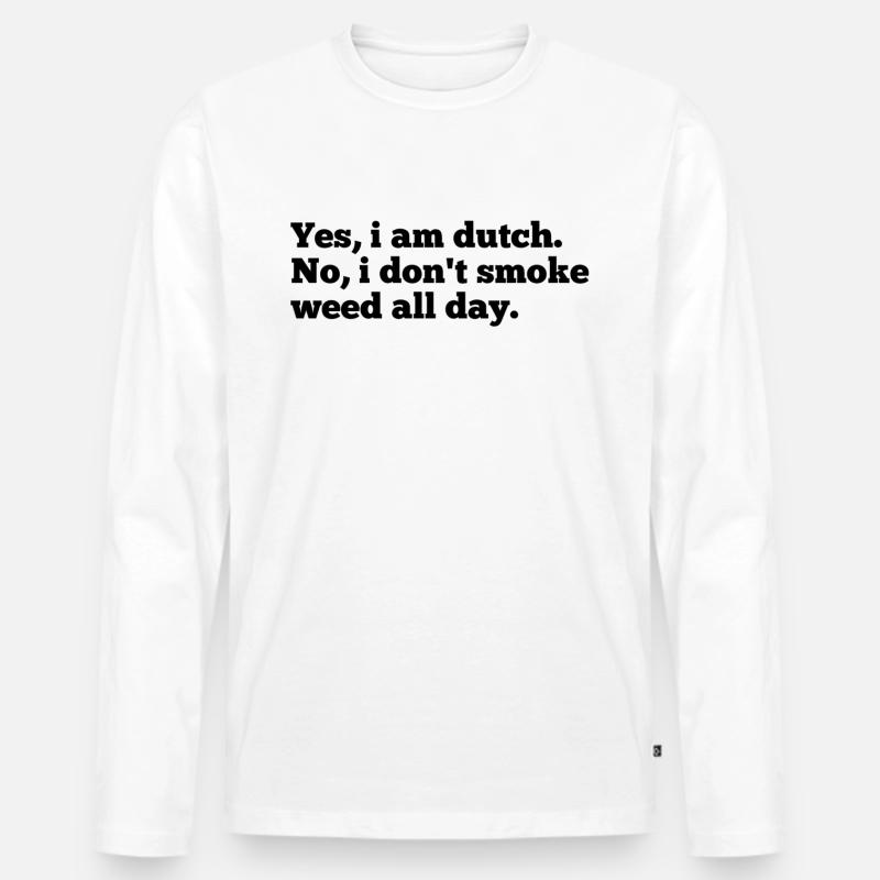 Holländisch - Männer Premium Bio Langarmshirt - undefined