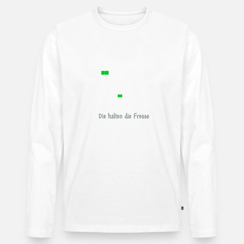 ich mag bäume weiss - Männer Premium Bio Langarmshirt - undefined