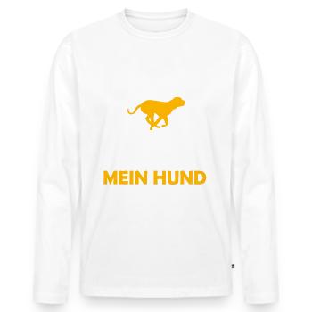 Agility Hundesport - T-shirt manches longues Premium bio Homme - blanc - Devant - Nico (187cm)