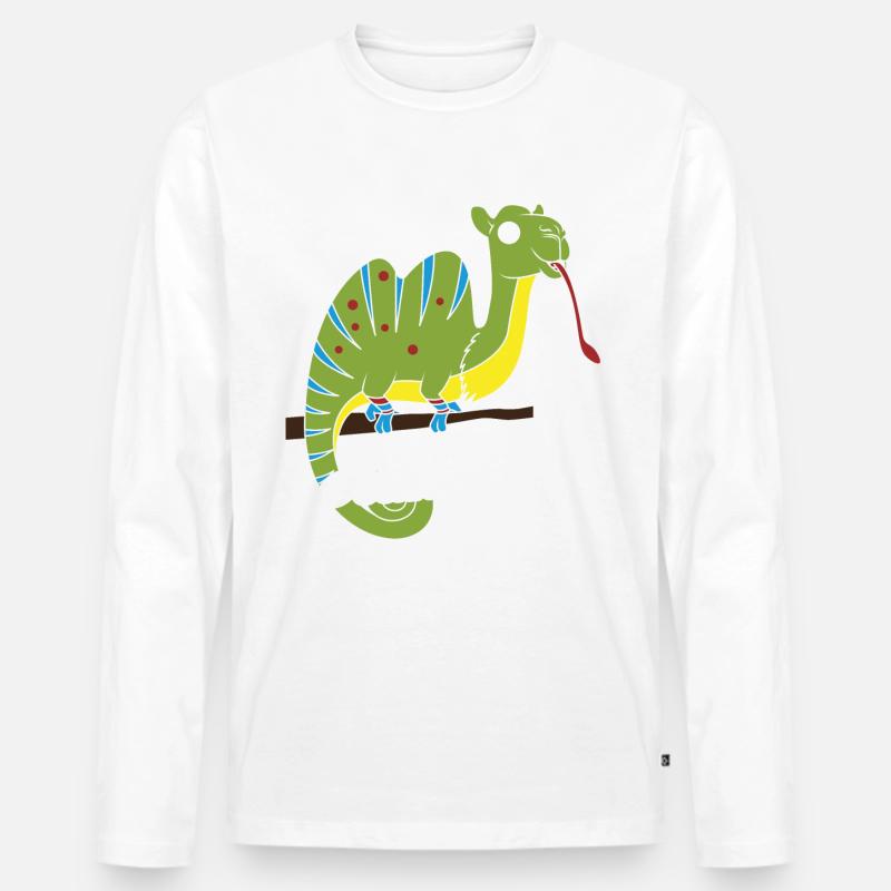 Chamäleons, Leguan oder Kameleon Tierliebe - Männer Premium Bio Langarmshirt - undefined