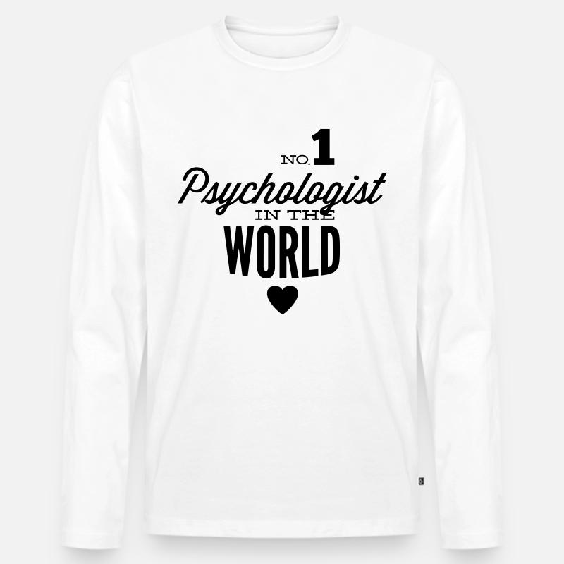 Bester Psychologe der Welt - Männer Premium Bio Langarmshirt - undefined