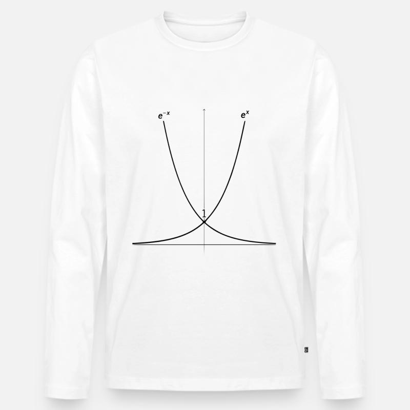 e hoch x - Männer Premium Bio Langarmshirt - Weiß