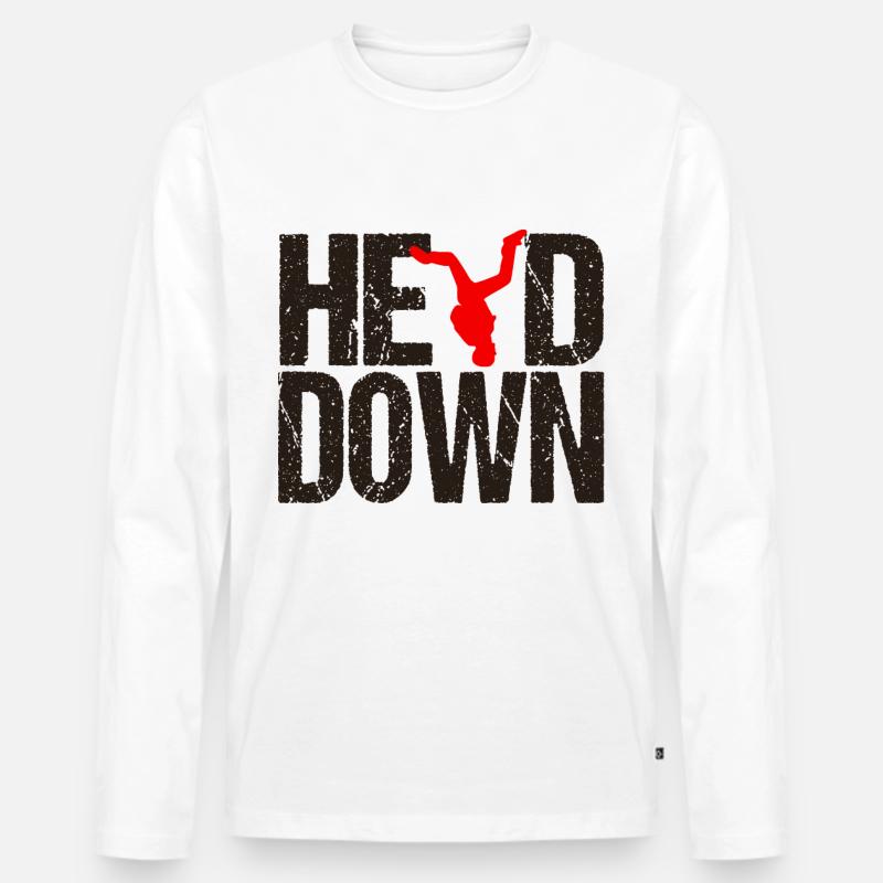 Skydiving Fallschirm Freefly Geschenk - Männer Premium Bio Langarmshirt - Weiß