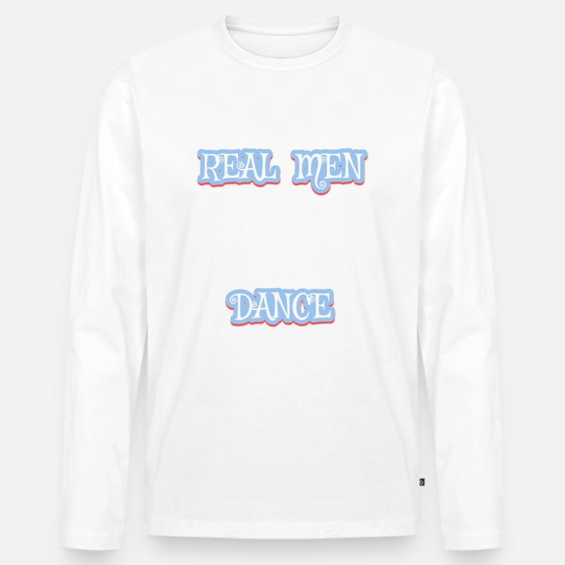 dance - Männer Premium Bio Langarmshirt - Weiß
