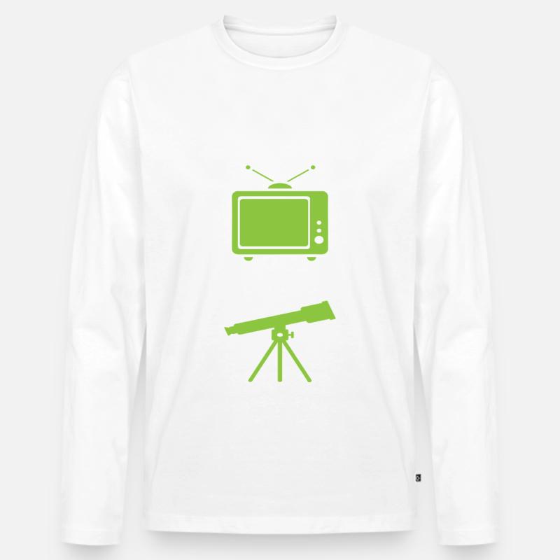 Teleskop - Männer Premium Bio Langarmshirt - undefined