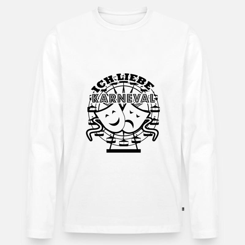 Carnaval carnaval carnaval carnaval - T-shirt manches longues Premium bio Homme - blanc