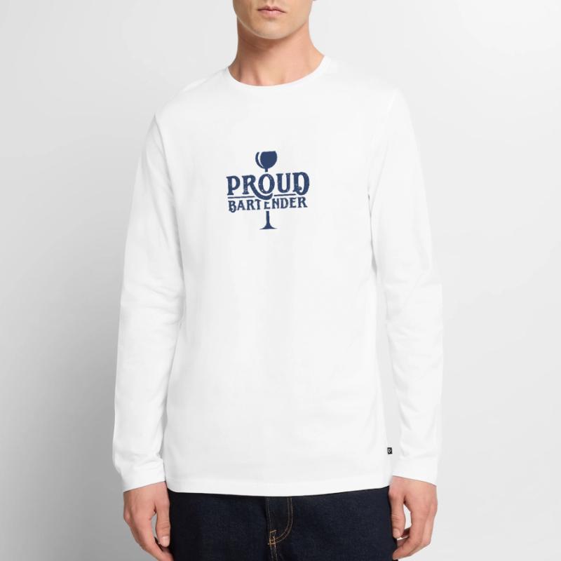 Bartender Bartender Bartender Bartender Bartender Men's Premium Organic Long Sleeve Shirt