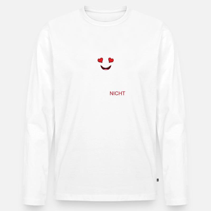 Liebe Lache Lebe - Männer Premium Bio Langarmshirt - undefined