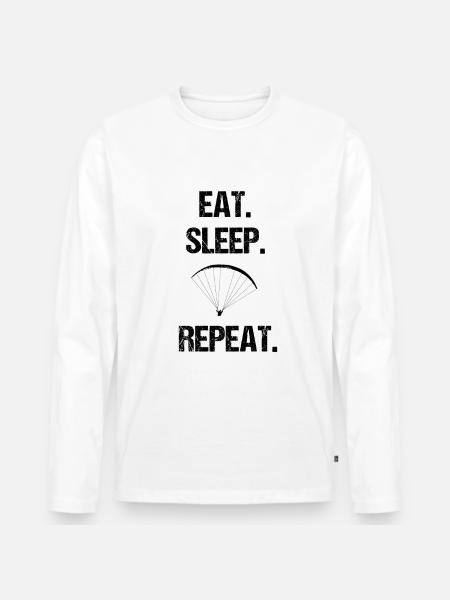 Paragliding paragliding - Men's Premium Organic Long Sleeve Shirt - white