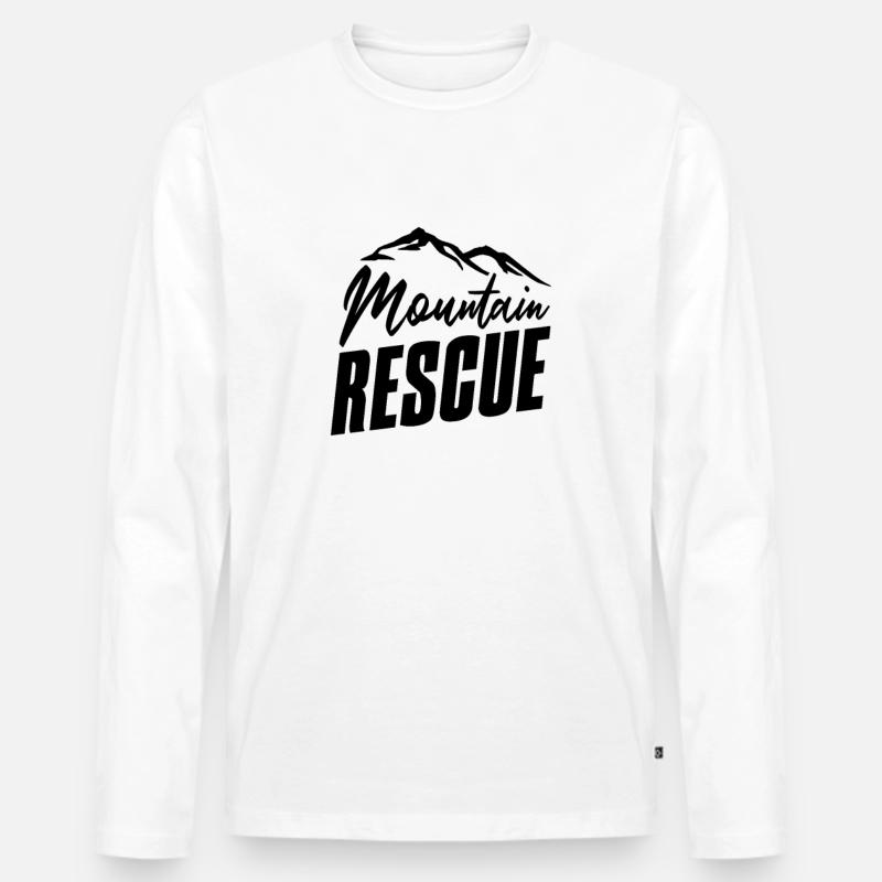 blockedTitle - Männer Premium Bio Langarmshirt - Weiß