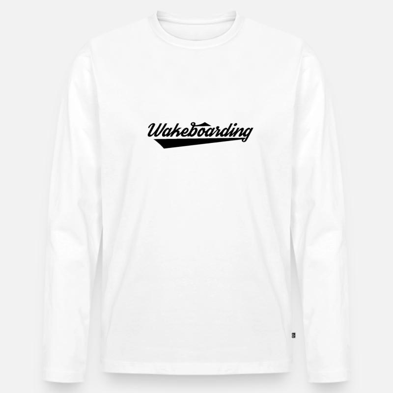 Wakeboarden Wakeboarding Wakeboard Wakeboarder - Männer Premium Bio Langarmshirt - Weiß