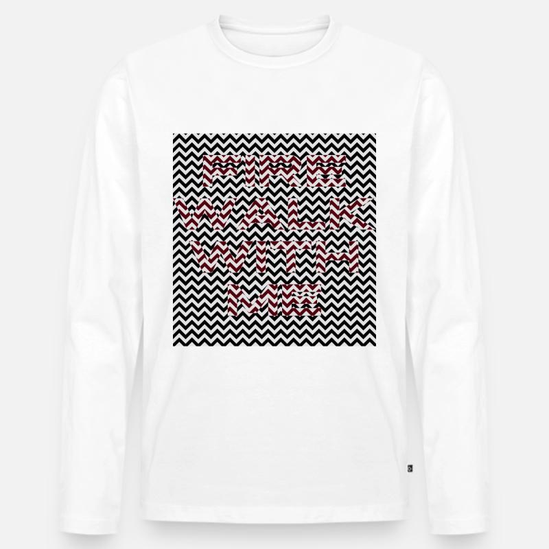 Fire walk with me - Männer Premium Bio Langarmshirt - Weiß