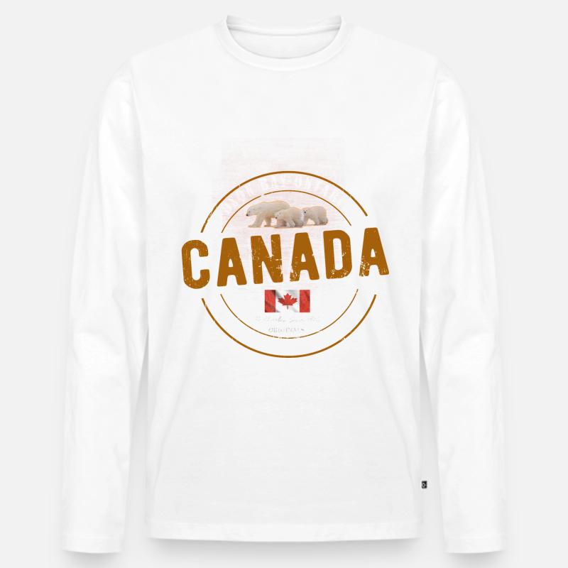 Canada Flag - Männer Premium Bio Langarmshirt - undefined