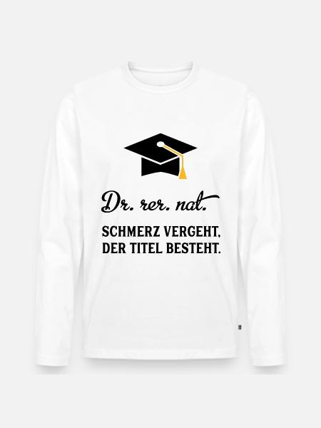 drrernat - Männer Premium Bio Langarmshirt - Weiß