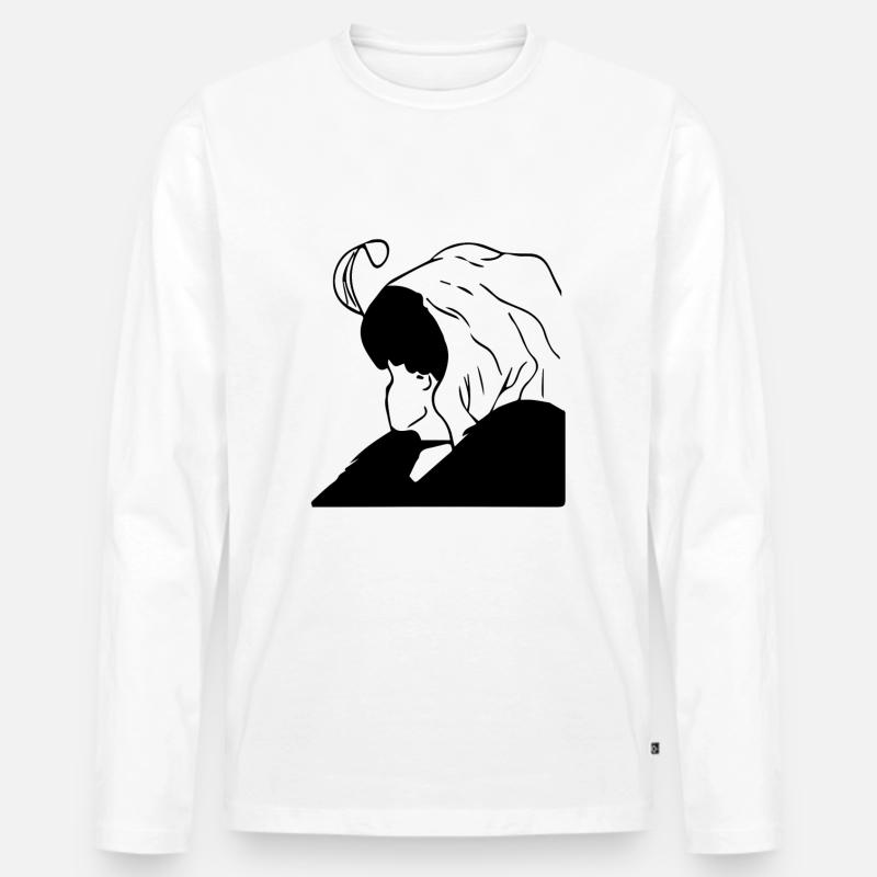 die alte oder junge frau - Männer Premium Bio Langarmshirt - Weiß