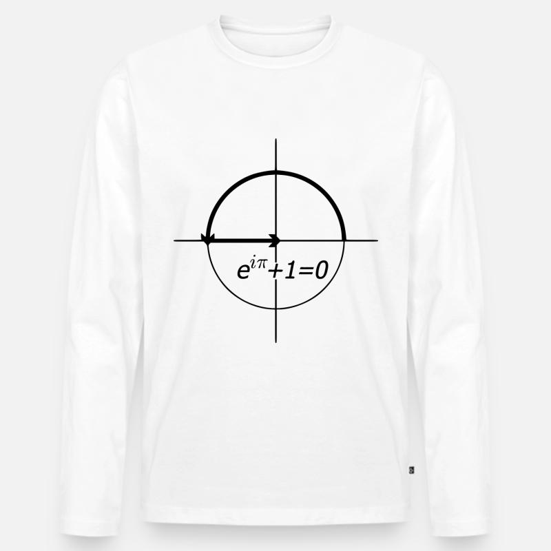 l'identité d'euler (euler) - T-shirt manches longues Premium bio Homme - blanc