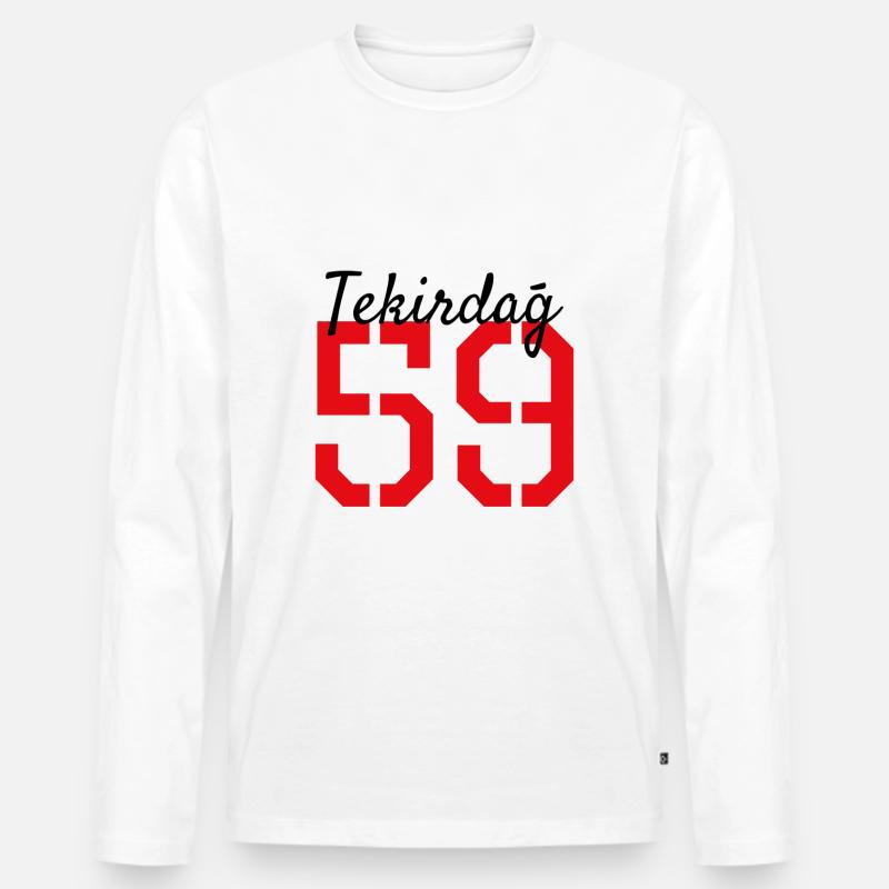 Tekirdag 59 Türkei - Männer Premium Bio Langarmshirt - Weiß