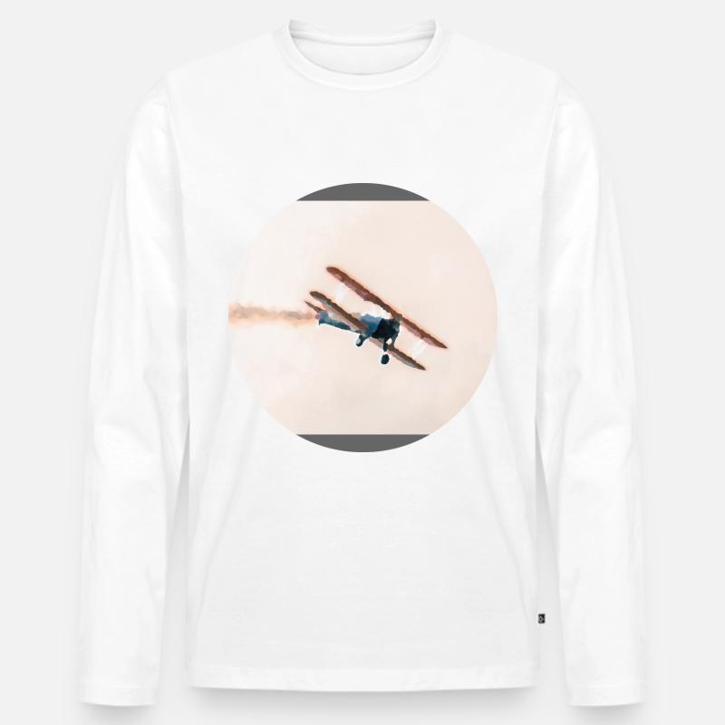 Doppeldecker - Männer Premium Bio Langarmshirt - undefined